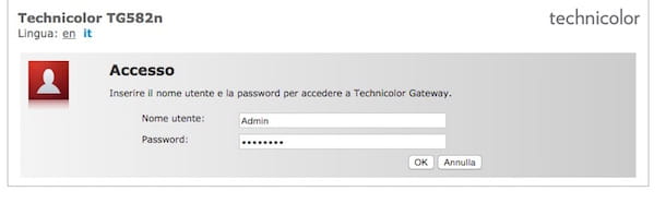 How to put the password to the modem