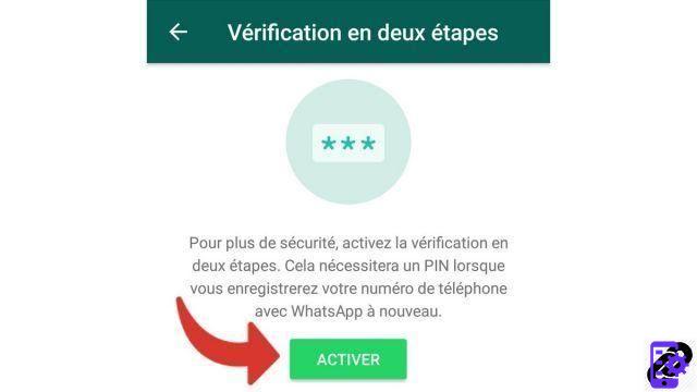 How to enable two-factor login on WhatsApp?