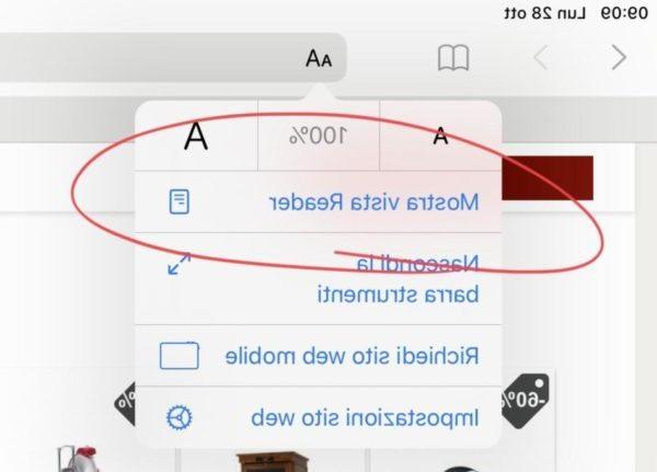 Como ativar o modo de leitura no iPhone e iPad