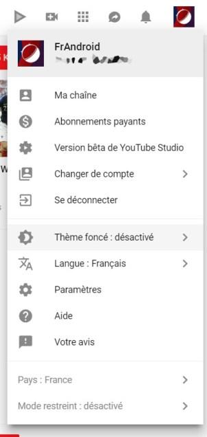 How to activate YouTube dark theme on Android app and website