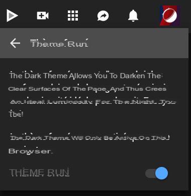 How to activate YouTube dark theme on Android app and website