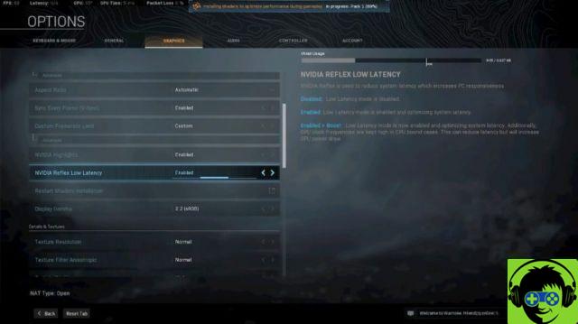 Como ativar Nvidia Reflex em Call of Duty Warzone