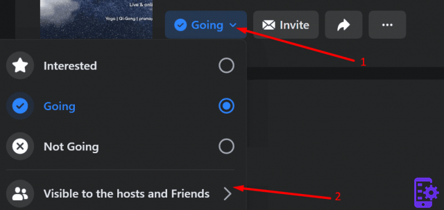 How to hide the responses of interest and participation in an event on Facebook?