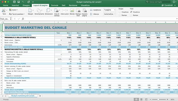 Cómo repetir la primera fila en Excel