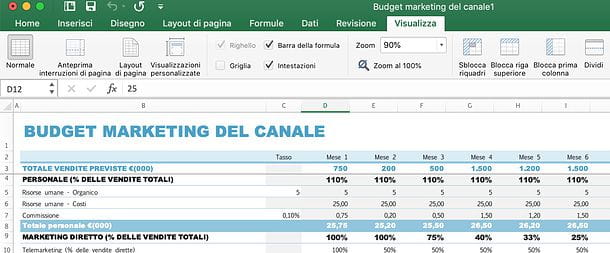 Comment répéter la première ligne dans Excel