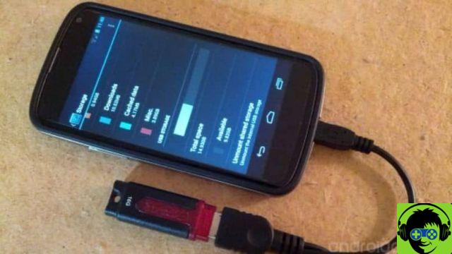 How to use and connect a USB stick to my Android mobile