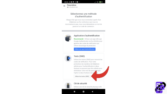 How to activate the two-factor authentication connection on Messenger?