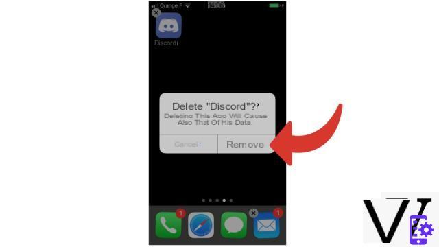 How to delete an application on my iPhone?
