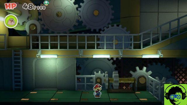 Paper Mario: The Origami King - Save Luigi and get the master key | Ninja attraction walkthrough