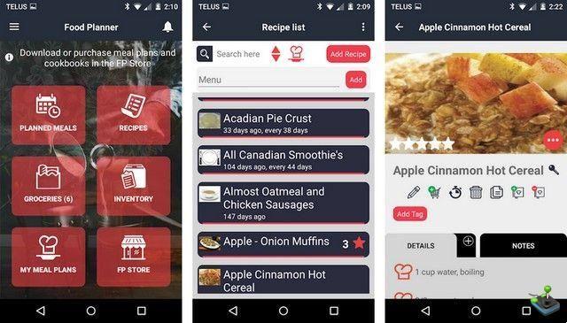 10 aplicaciones de planificación de comidas en Android