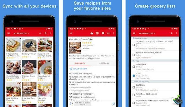 10 aplicaciones de planificación de comidas en Android