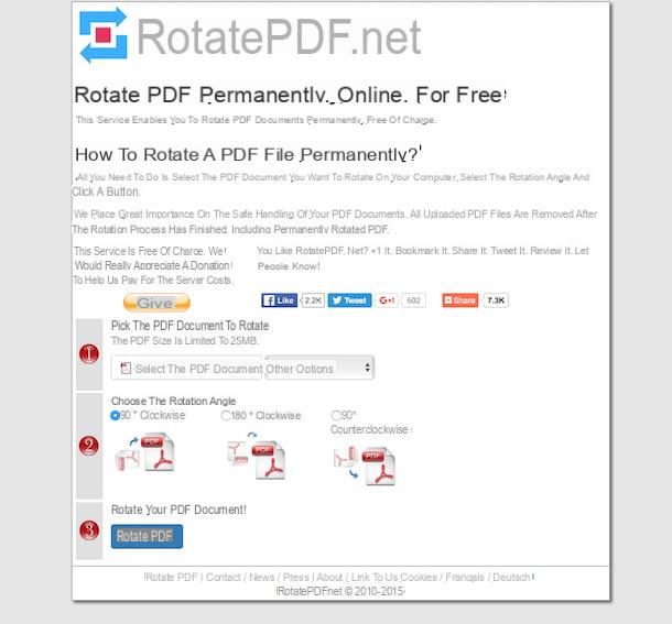 How to rotate PDF files