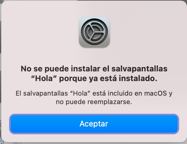 Nuevo salvapantallas 