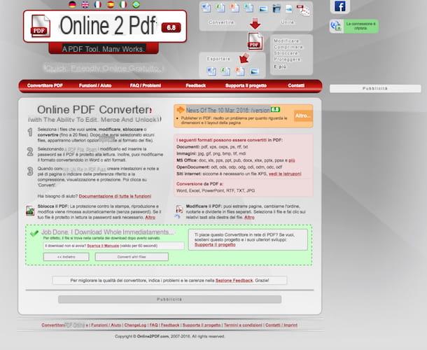 Come modificare JPG in PDF