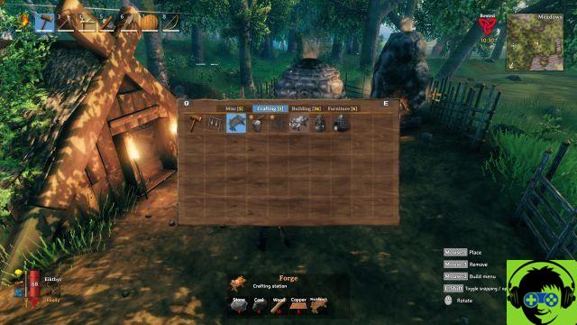 Valheim - Comentário sobre a construção da forja