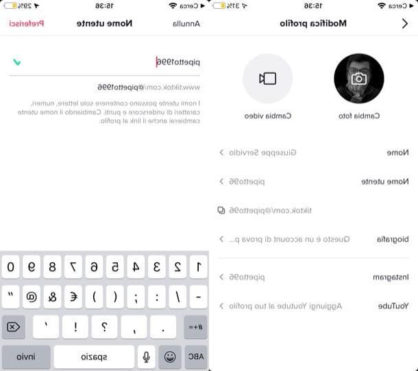 How to change username on TikTok