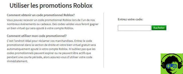 Lista de códigos promocionais Roblox - atualizado em junho de 2020