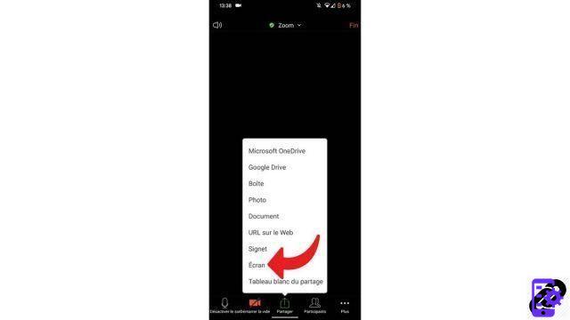 How to share the screen of your smartphone on Zoom?