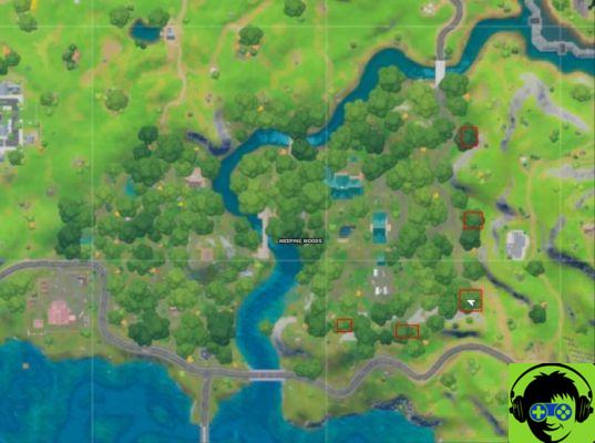 Where to collect floating rings at Weeping Woods in Fortnite Chapter 2 Season 3