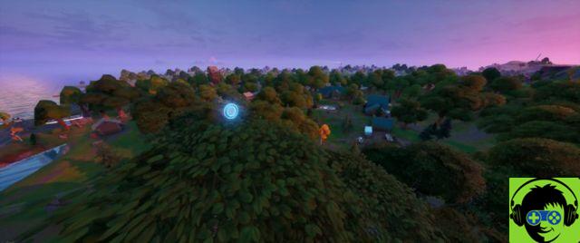 Onde coletar anéis flutuantes em Weeping Woods em Fortnite Capítulo 2 Temporada 3