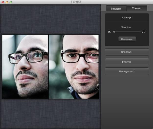 Come affiancare due foto con Mac