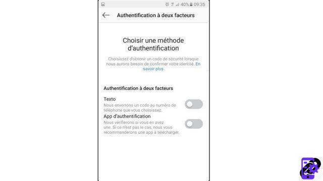 Como habilitar o login de dois fatores no Instagram?