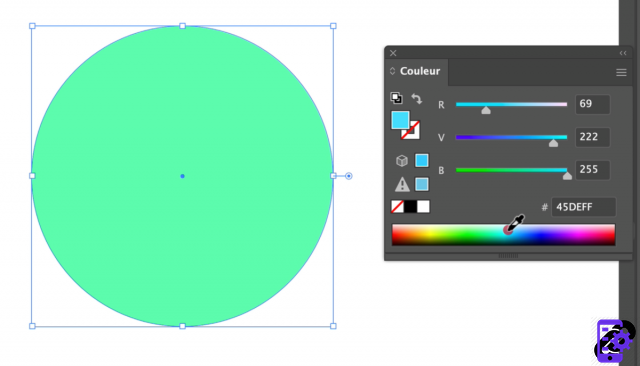 How to put a background color to its shape in Illustrator?