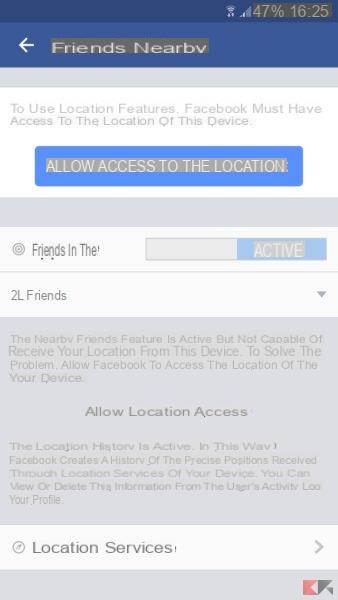 Come disattivare “Amici nelle vicinanze” su Facebook