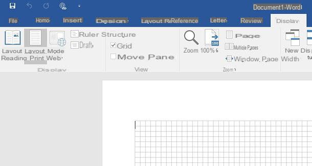 Come quadrettare un foglio di Word