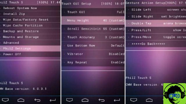 How to restore a copy of the Android operating system with Recovery Philz Touch