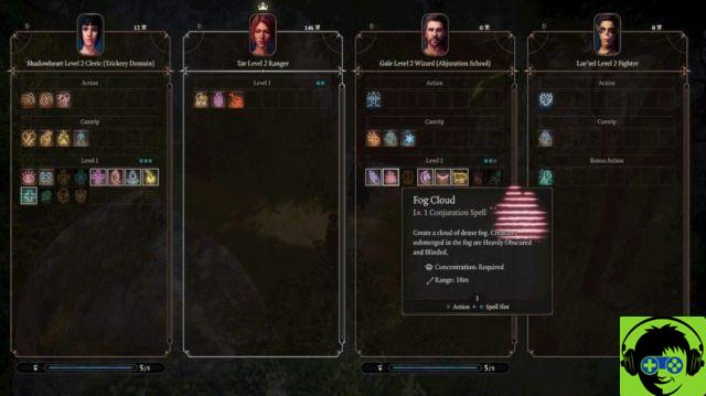 Come funziona la concentrazione in Baldur's Gate 3