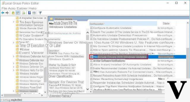 Como desabilitar atualizações de driver no Windows 10
