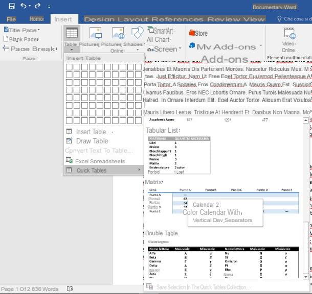 How to make a table in Word