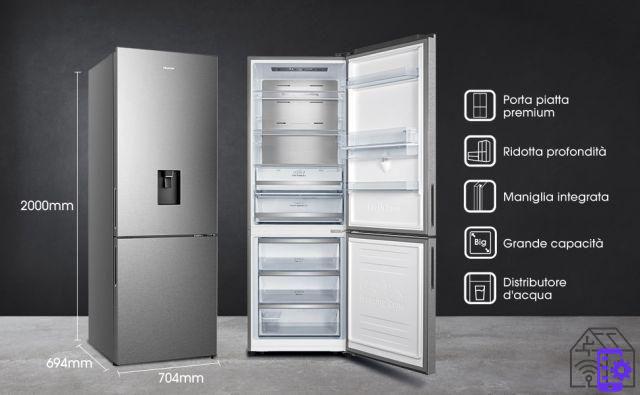 Revisión del refrigerador combinado Hisense RB645: diseño y rendimiento premium