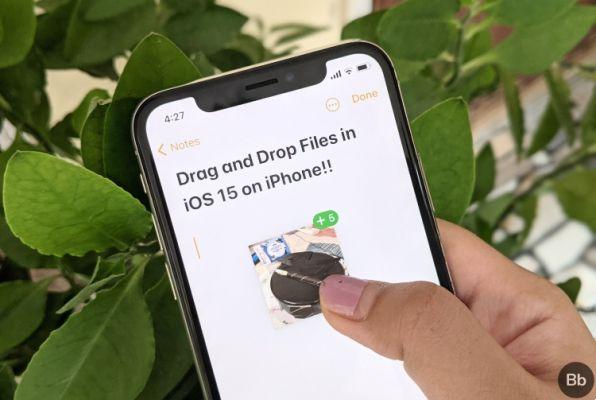 iOS 15 permite arrastar e soltar imagens e texto entre aplicativos