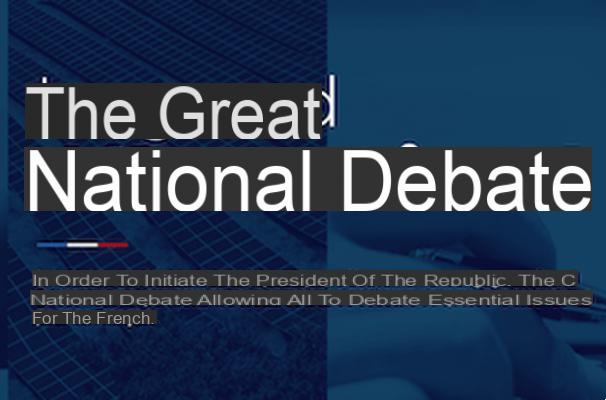 O site do governo do grande debate nacional está aberto