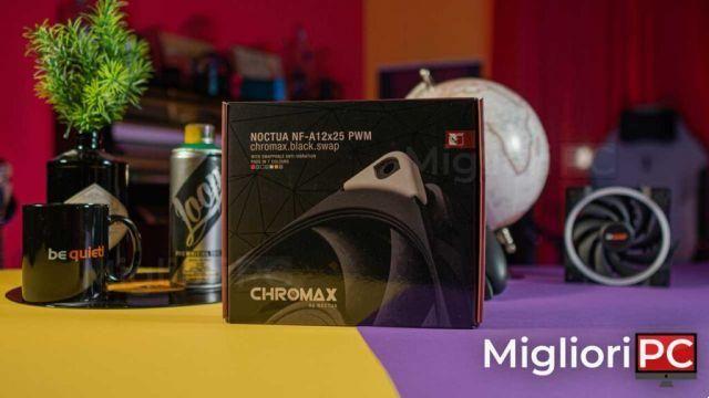 Noctua NF-A12x25 chromax black • ¡Revisión y PRUEBA!