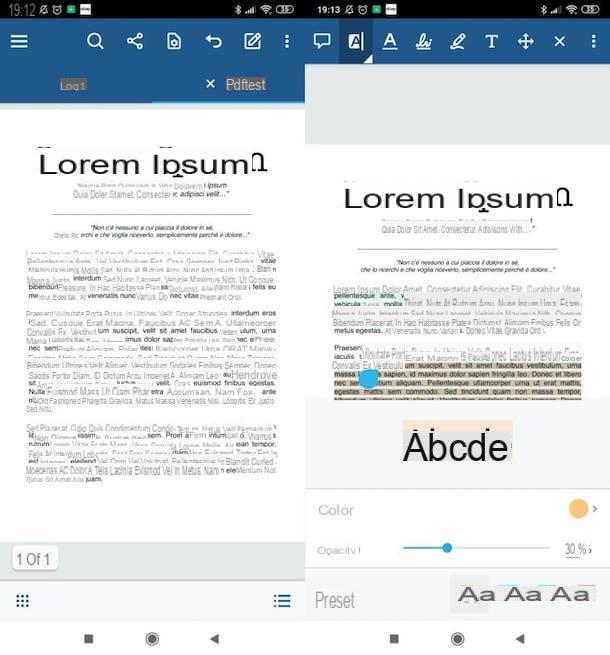 Application pour mettre en évidence un PDF