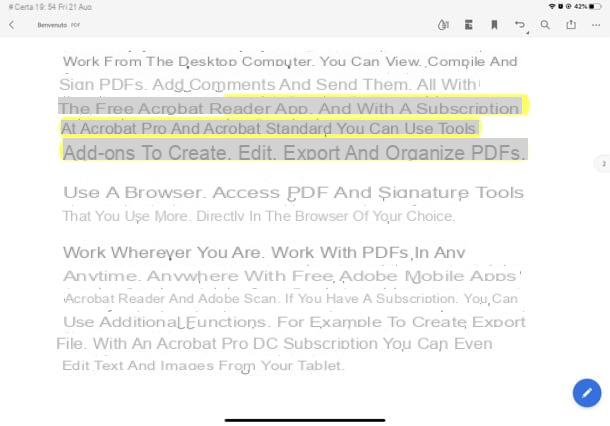 Application pour mettre en évidence un PDF