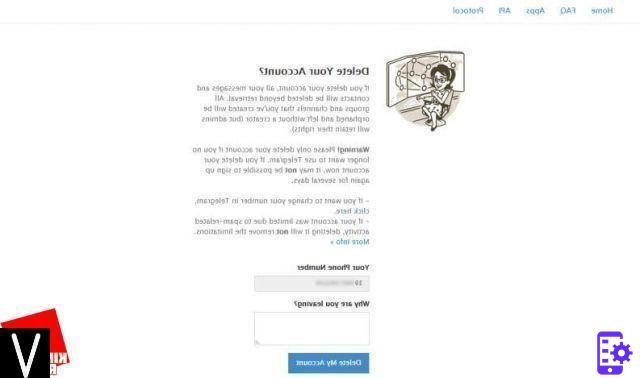 Comment supprimer définitivement le compte Telegram