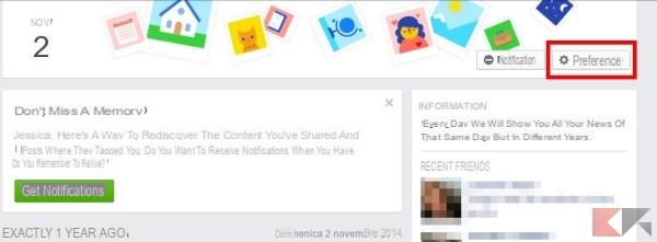 Eliminar personas y fechas de los recuerdos de Facebook