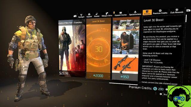 The Division 2 - Come ottenere e utilizzare il potenziamento di livello 30 per l'espansione Warlords of New York