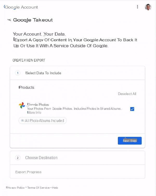 Discovering Google Takeout