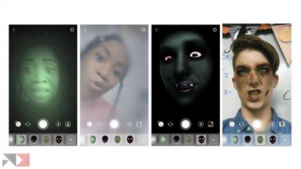 Effetti Halloween per Instagram e Facebook