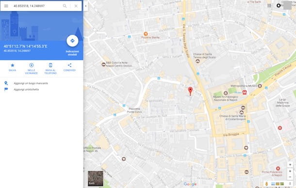 Coordonnées Google Maps