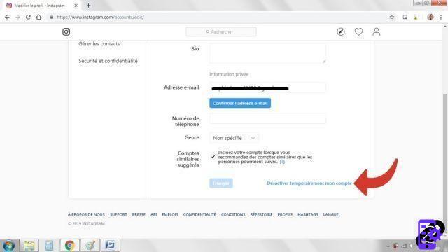 Como desativar temporariamente minha conta do Instagram?