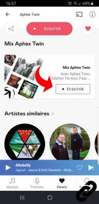 ¿Cómo escuchar una mezcla inspirada en un artista o una pista en Deezer?