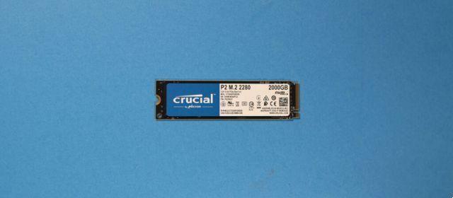 Revisión y prueba de SSD Crucial P2 de 2 TB • M.2 Nvme