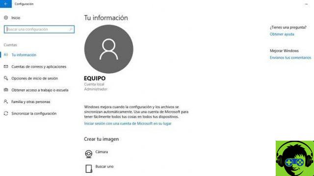 Cómo cambiar o eliminar la imagen de tu cuenta de Windows 10