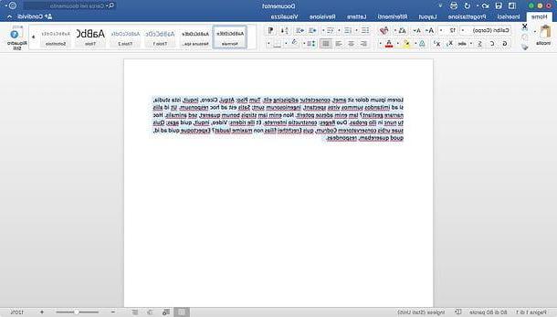 Come allineare un testo con Word